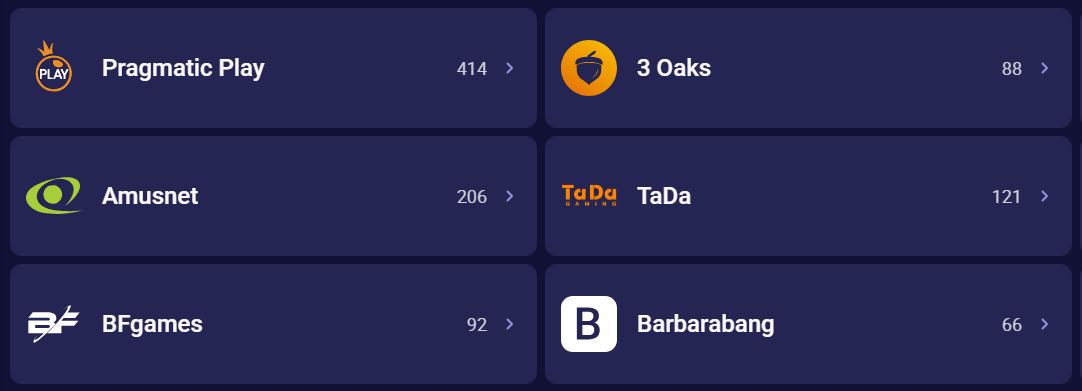 Провайдеры Betmatch